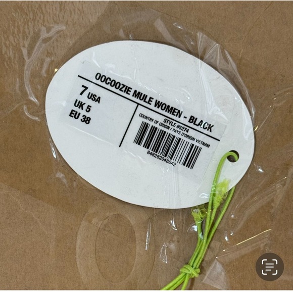 OOFOS OOcoozie Mule Women's Black Clogs Comfort Recovery Shoes Size 7 - Picture 9 of 9